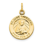 10K Round St. Jude Medal Charm