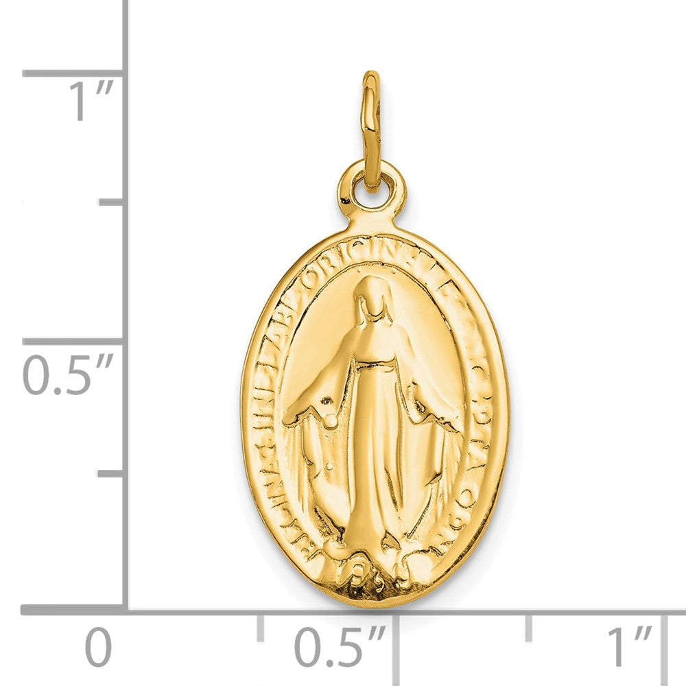 10K Oval Miraculous Medal