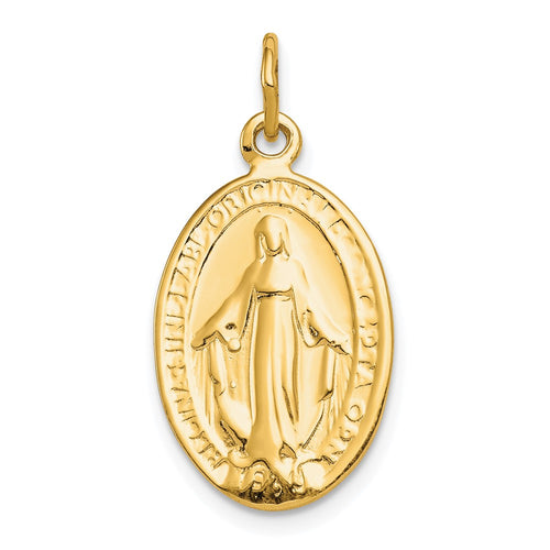10K Oval Miraculous Medal