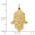 10k Filigree Chamseh Charm