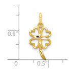 10k 4-Leaf Clover Pendant