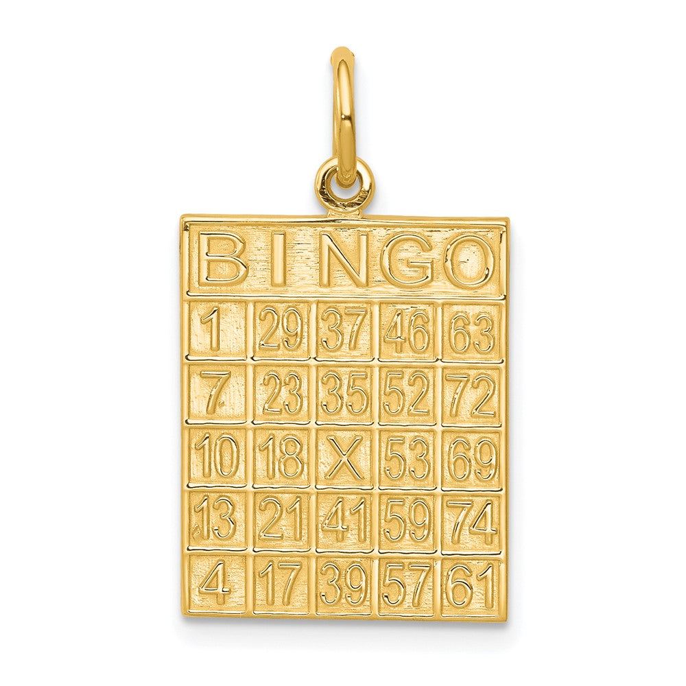 10k Solid BINGO Card Charm