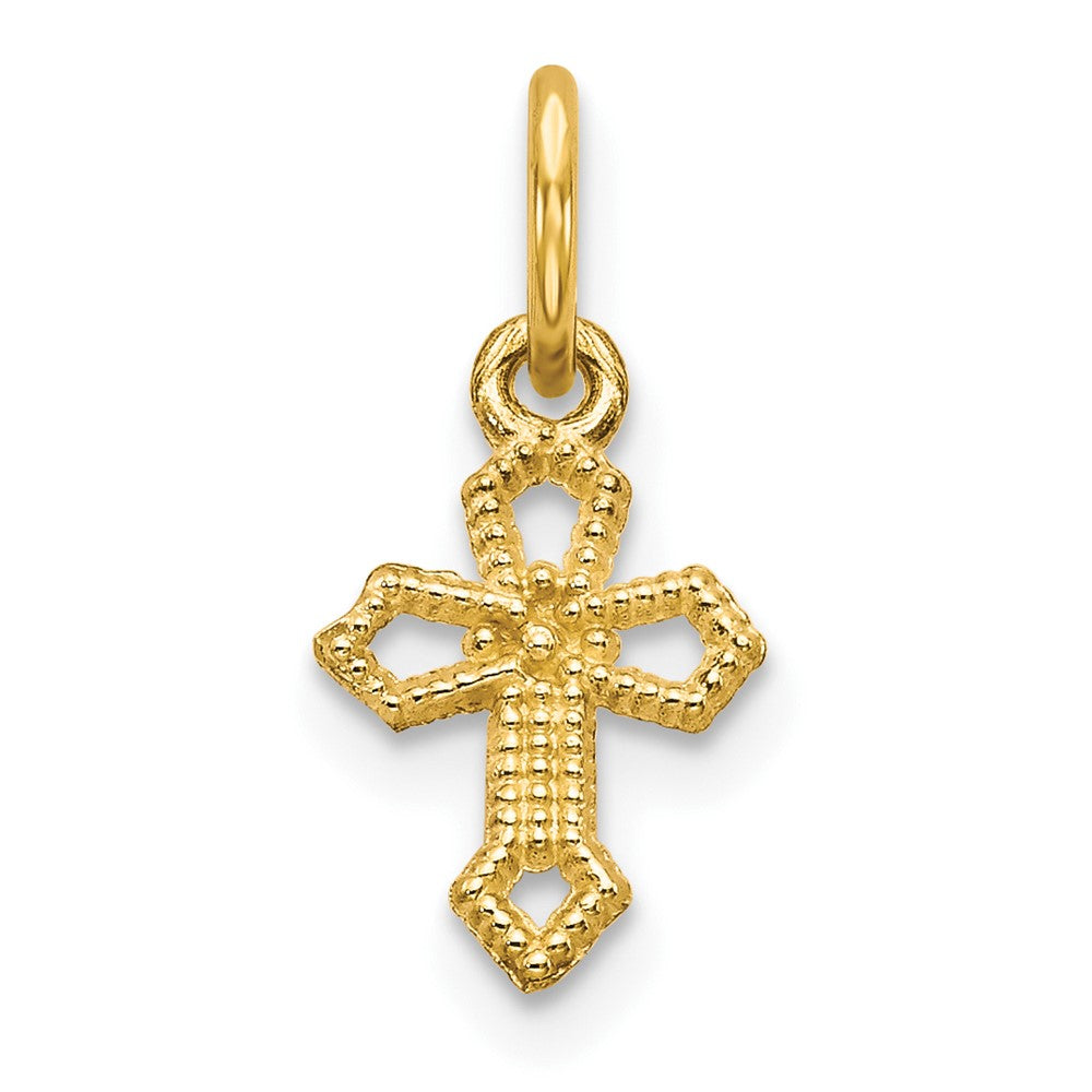 10k Mini Cross Charm