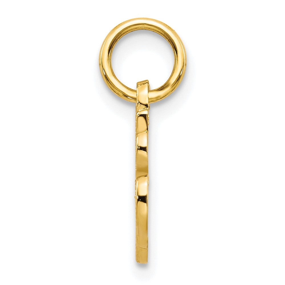 10K Small Script Initial A Charm