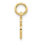 10K Small Script Initial A Charm