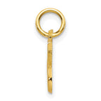 10K Small Script Initial C Charm
