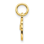 10k Small Script Initial F Charm