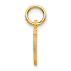 10k Small Script Initial G Charm