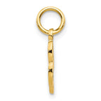 10k Small Script Initial L Charm