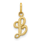 10k Small Script Initial L Charm