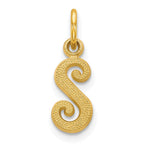 10k Small Script Initial S Charm