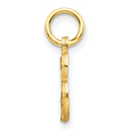 10k Small Diamond-cut Initial B Charm