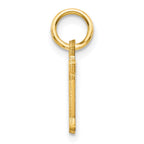 10k Small Diamond-cut Initial N Charm