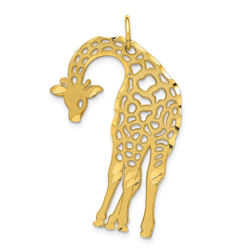 10k Large Cut-out Giraffe Charm