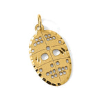 10k Cut-out Hockey Mask Charm