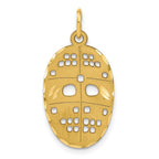 10k Cut-out Hockey Mask Charm