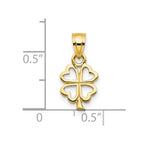 10k 4-Leaf Clover Charm