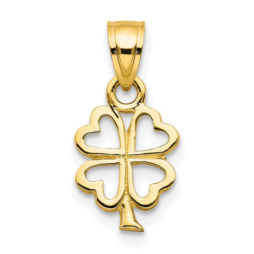 10k 4-Leaf Clover Charm
