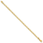 10k Diamond-cut Heart 7 inch Bracelet