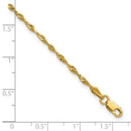 10k 2.0mm Ultra D/C Lightweight Rope Chain