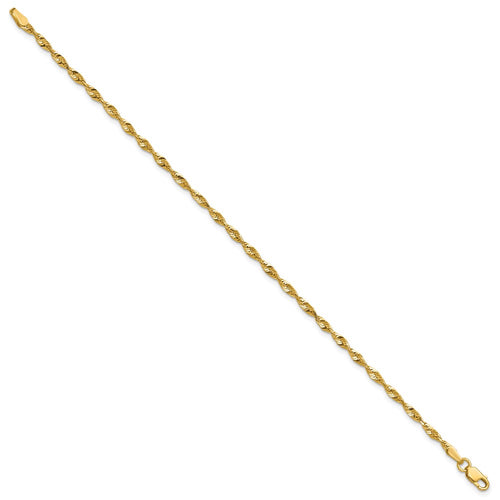 10k 2.5mm Ultra D/C Lightweight Rope Chain