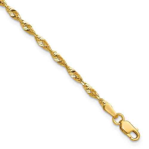 10k 2.5mm Ultra D/C Lightweight Rope Chain