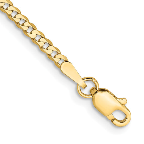 10k 2.2mm Flat Beveled Curb Chain