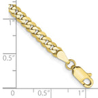 10k 3.9mm Flat Beveled Curb Chain