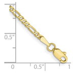 10k 2.2mm Flat Figaro Chain