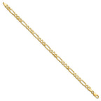 10k 5.25mm Fancy Polished Figaro Link Bracelet