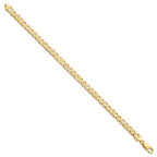 10k 5.8mm Hand-polished Fancy Curb Link 8 inch Bracelet