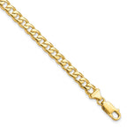 10k 5.8mm Hand-polished Fancy Curb Link 8 inch Bracelet