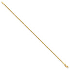 10k 1.5mm Diamond-cut Rope Chain