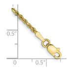 10k 1.75mm Diamond-cut Rope Chain