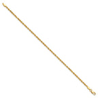 10k 2.0mm Diamond-cut Rope Chain