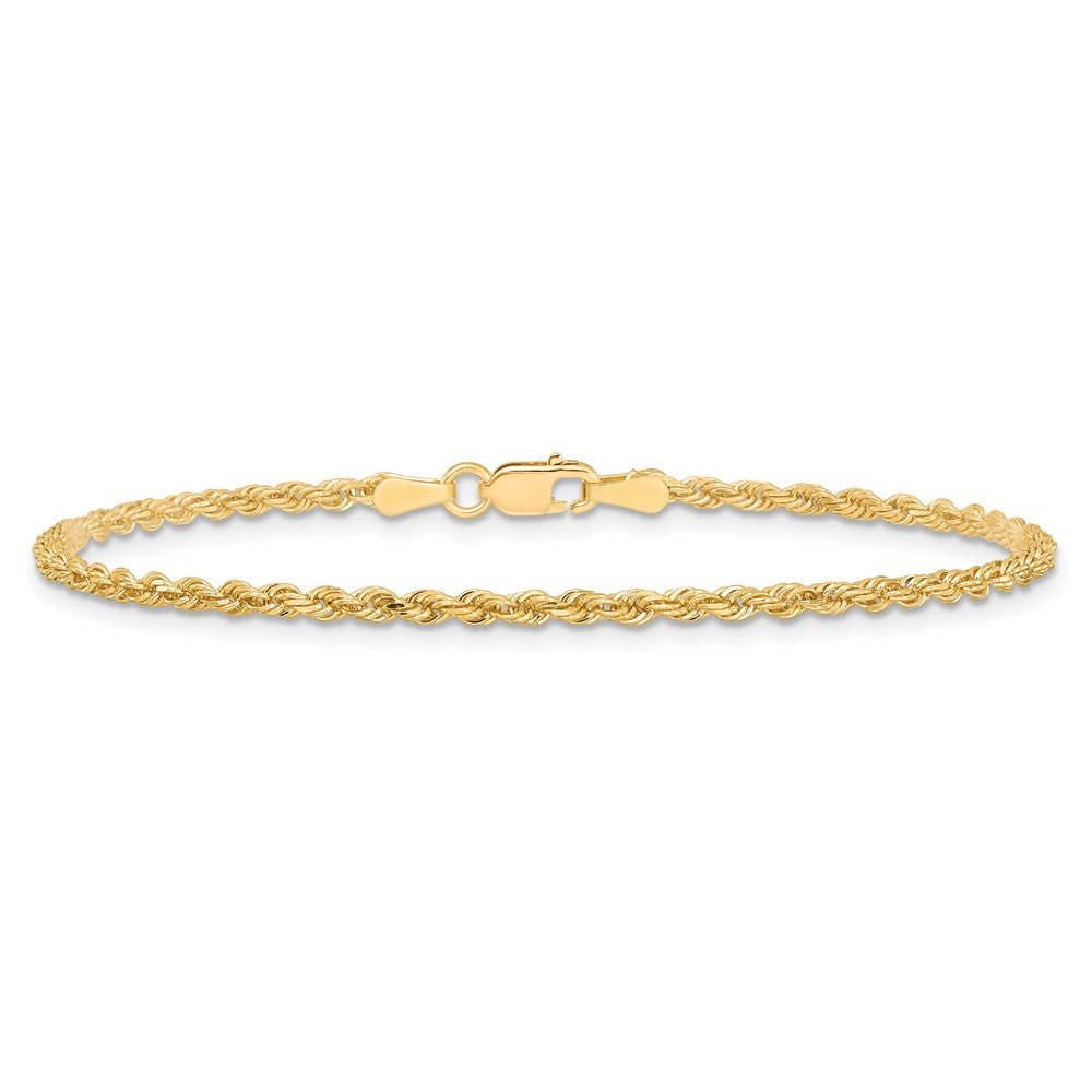 10k 2.0mm Diamond-cut Rope Chain