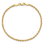 10k 2.0mm Diamond-cut Rope Chain
