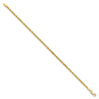 10k 2.25mm Diamond-cut Rope Chain