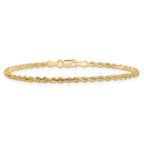 10k 2.25mm Diamond-cut Rope Chain