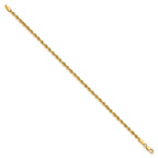 10k 2.75mm Diamond-cut Rope Chain