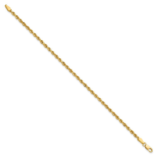 10k 2.75mm Diamond-cut Rope Chain