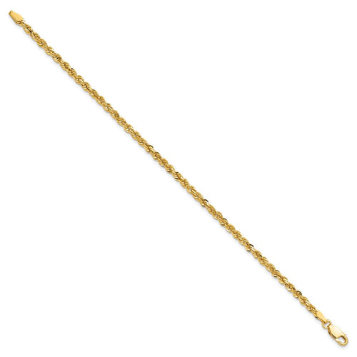 10k 3.0mm Diamond-cut Rope Chain