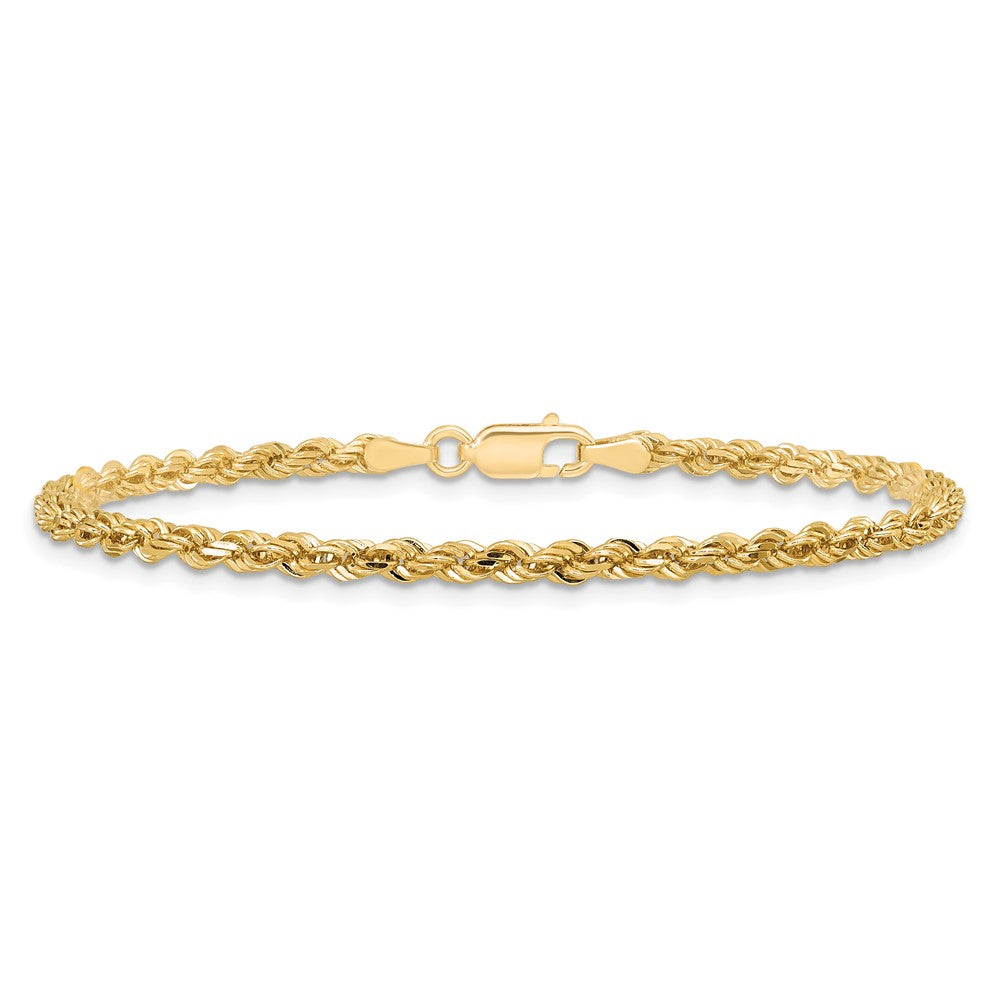 10k 3.0mm Diamond-cut Rope Chain