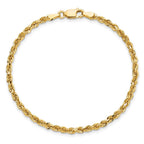 10k 3.0mm Diamond-cut Rope Chain