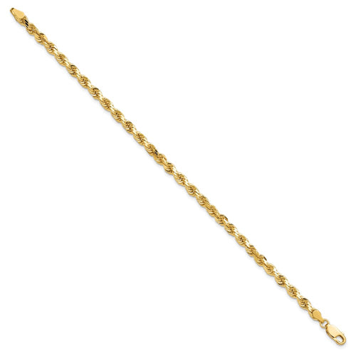 10k 4.0mm Diamond-cut Rope Chain