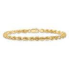 10k 4.0mm Diamond-cut Rope Chain