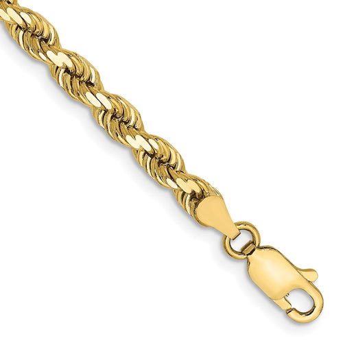 10k 4.0mm Diamond-cut Rope Chain