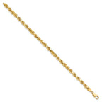 10k 4.5mm Diamond-cut Rope Chain