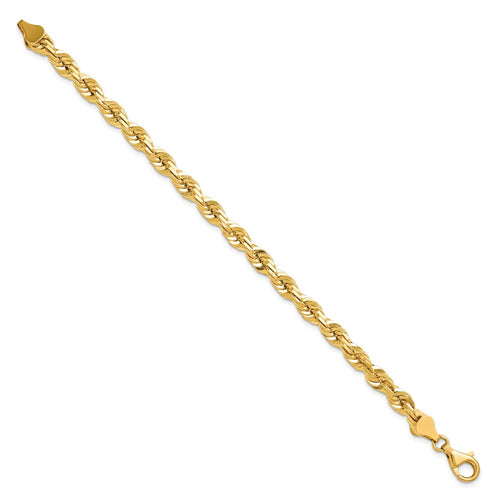 10k 5.5mm Diamond-cut Rope Chain