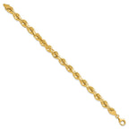 10k 7.0mm D/C Rope Fancy Lobster Clasp Chain